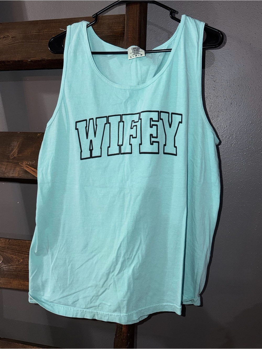 Comfort Colors Mint 'WIFEY' Graphic Tank